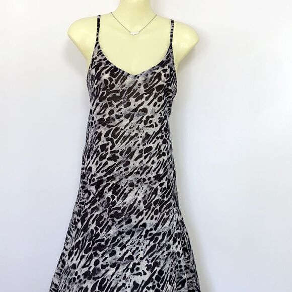 All Saints Dress”Essie Ambient “ Leopard Print Maxi Dress Nwot Excellent - Picture 6 of 8
